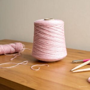 Pink yarn