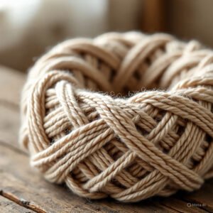 Gray yarn ring